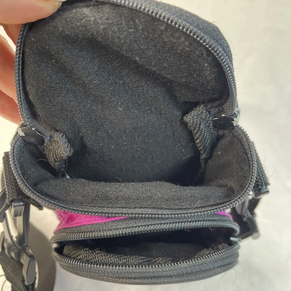 VTG 90s Y2K Sport Zone Camera Carry Case Black Purple Water Resistant
